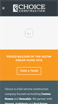 Mobile Screenshot of choice-construction.com