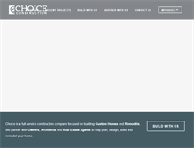 Tablet Screenshot of choice-construction.com